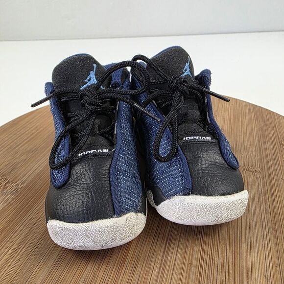 Nike Air Jordan 13 Retro TD Brave Blue Navy Flint University Black 414581-400 6C - Picture 4 of 11